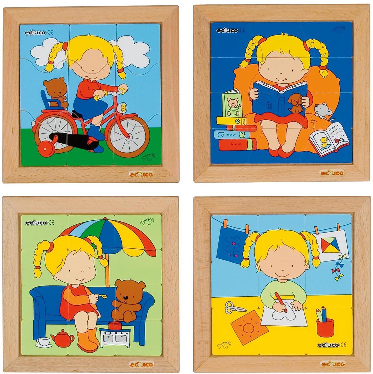 Puzzelserie Kinderen 1 | 4 puzzels | Educo